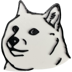 Magnes na lodówkę w kształcie psa Doge
