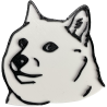 Magnes na lodówkę w kształcie psa Doge