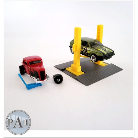 Diorama model Hot Wheels podnośnik kolumnowy i hydrauliczny KIT
