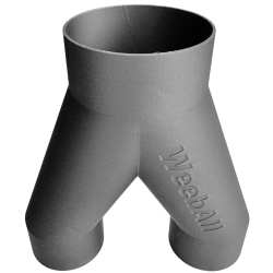 Trójnik DN50 FI 70 mm na 2×50 mm typu Y
