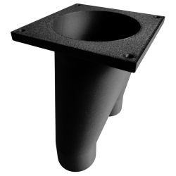 Trójnik DN50 FI 90 mm na 2×50 typu Y z podstawą 120×120