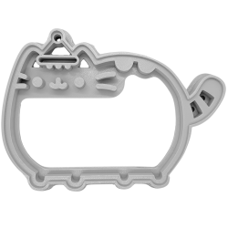 Foremka do ciastoliny w kształcie kota emoji giga duża, 15 cm