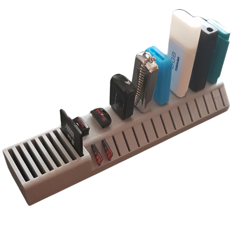 Podstawka na akcesoria USB, karty SD i microSD 8/8/15 slotów
