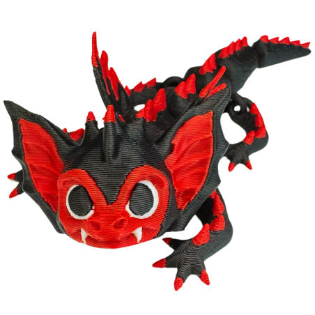 Smoczek wampirek vampire baby dragon figurka 3D słodkiego małego smoka