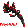 Smoczek wampirek vampire baby dragon figurka 3D słodkiego małego smoka
