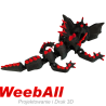Smoczek wampirek vampire baby dragon figurka 3D słodkiego małego smoka