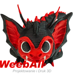Smoczek wampirek vampire baby dragon figurka 3D słodkiego małego smoka