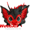 Smoczek wampirek vampire baby dragon figurka 3D słodkiego małego smoka