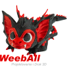 Smoczek wampirek vampire baby dragon figurka 3D słodkiego małego smoka