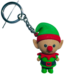 Brelok elf świąteczny urocza figurka bożonarodzeniowa