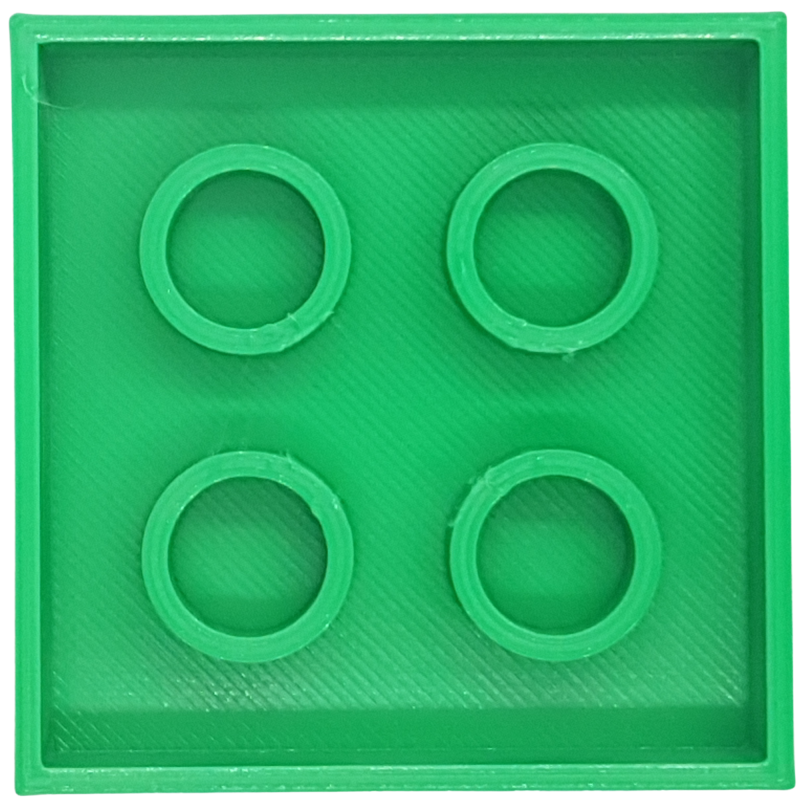 Foremka do ciastoliny w kształcie klocka LEGO