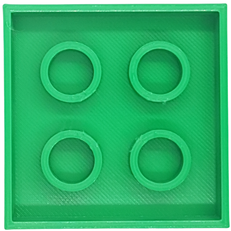 Foremka do ciastoliny w kształcie klocka LEGO