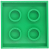 Foremka do ciastoliny w kształcie klocka LEGO