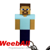 Brelok w kształcie ludzika Steve z Minecraft