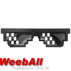 Okulary imprezowe Thug Life Swag Deal With It 8 bits piksel