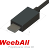 Obudowa wtyku USB-C do USB-C PS5 styl PlayStation One