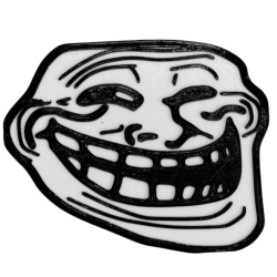 Magnes na lodówkę w kształcie Trollface