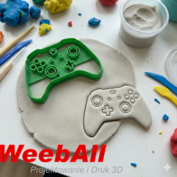 Foremka do ciastoliny w kształcie pada do konsoli Xbox