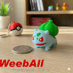 Pokémon Bulbasaur figurka 3D dekoracyjna